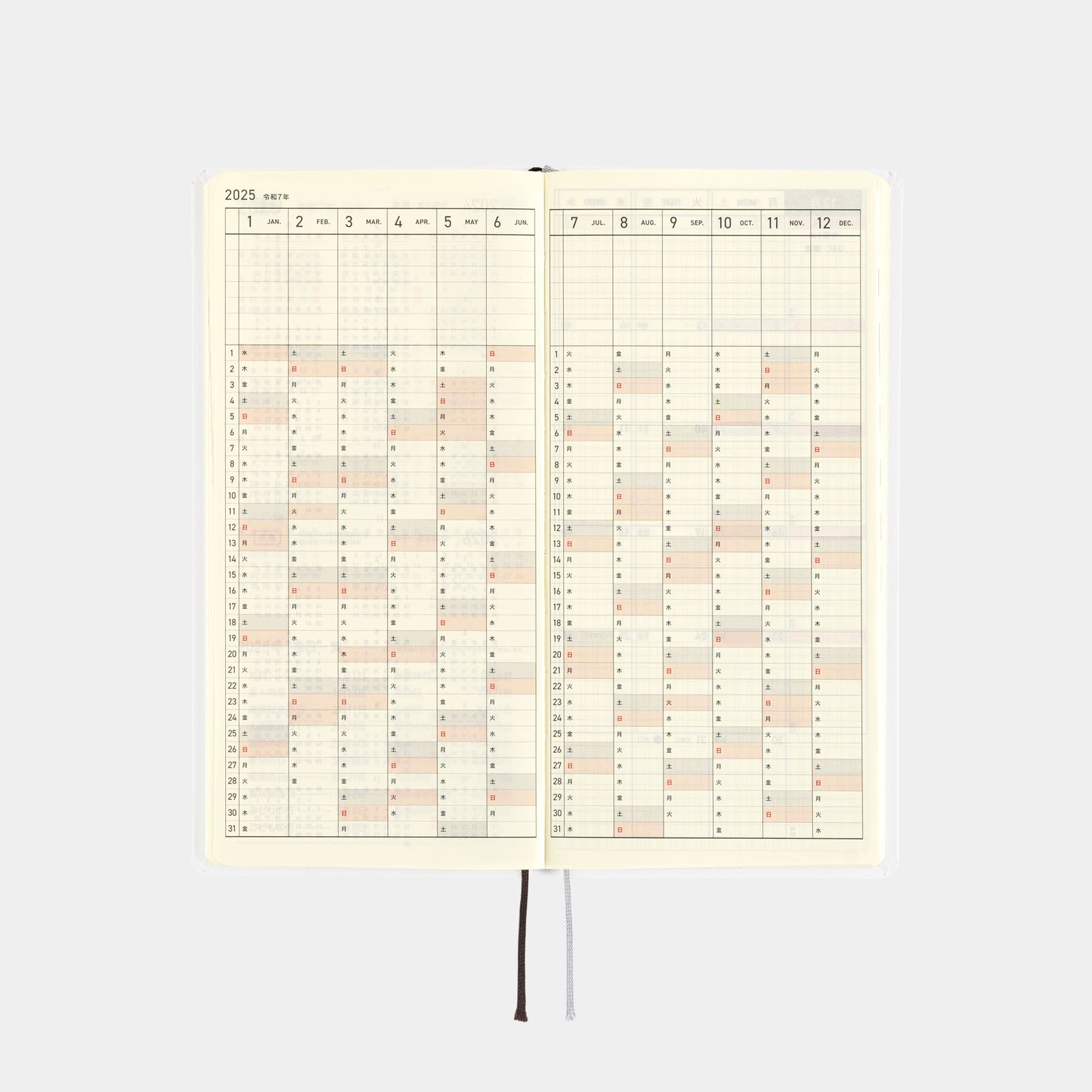 Hobonichi Techo 2025 Weeks Masamune Kusano x Jjunaida Through the P