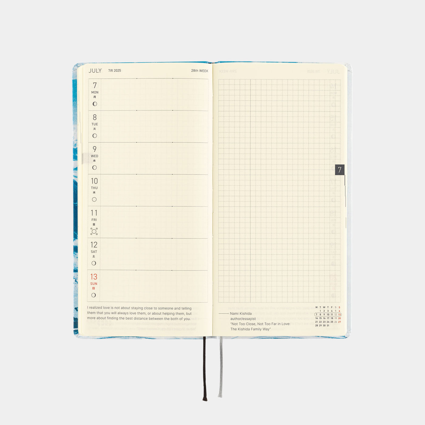 Semaines Hobonichi Techo 2025 - Naoki Ishikawa : Denali sous le soleil de minuit #1 (français)