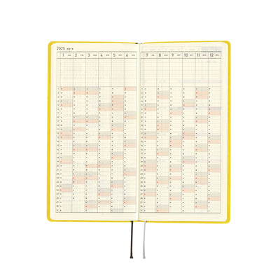 Hobonichi Techo 2025 Weeks - Smooth: Mustard (English)