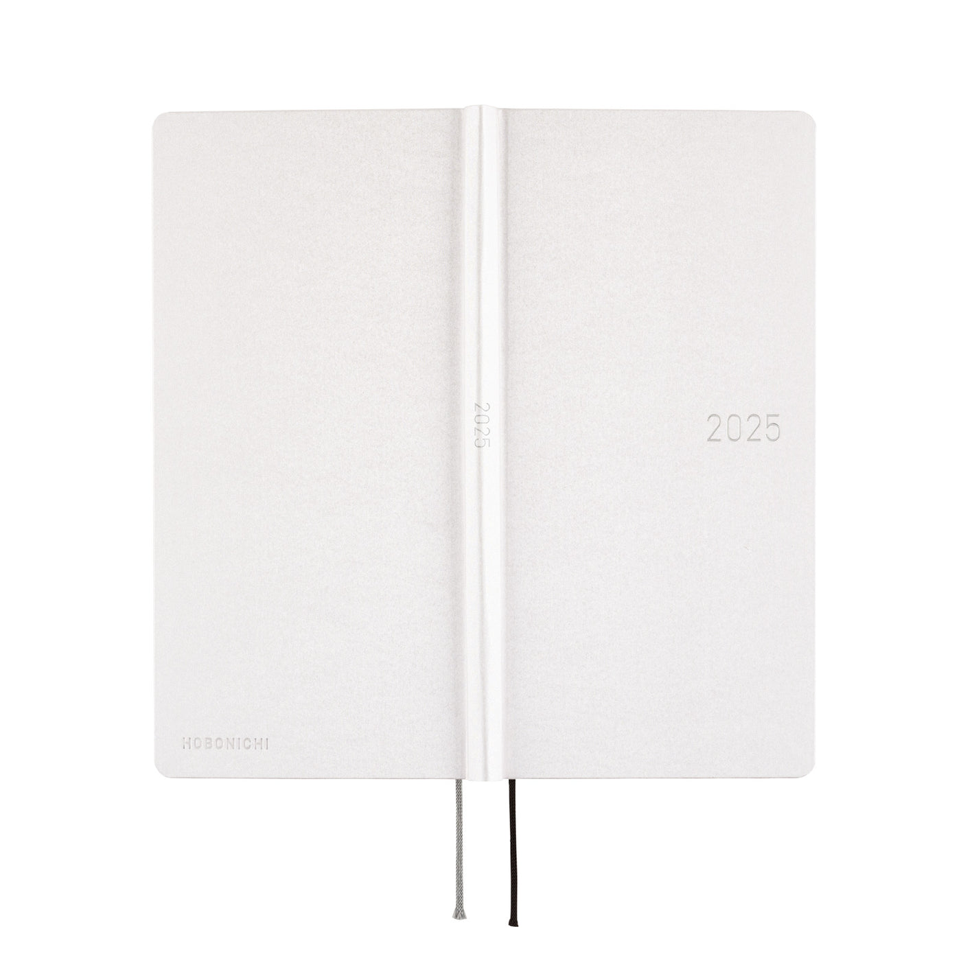 Semaines Hobonichi Techo 2025 - Série papier : Platinum White (anglais)