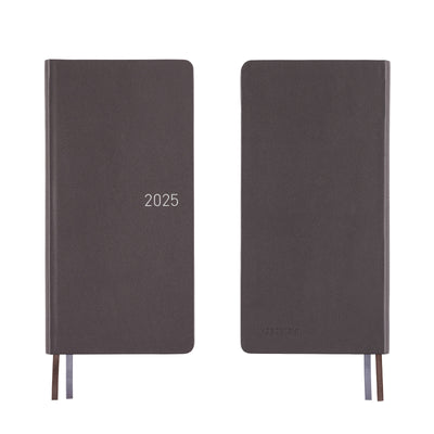 Hobonichi Techo 2025 Weeks - Leather: Steel Gray (English)