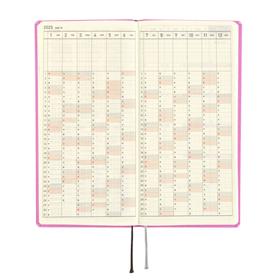 Hobonichi Techo 2025 Semaines MEGA - Couleurs : Sweet Purple (Anglais)