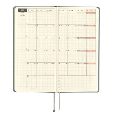 Hobonichi Techo 2025 Weeks MEGA - Colors: Smoke Gray (English)