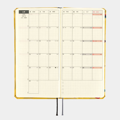 Hobonichi Techo 2025 Semanas MEGA - Pajarita y corbata: Sushi (español)