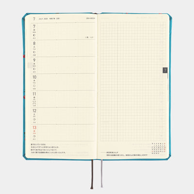 Hobonichi Techo 2025 Semanas MEGA - Bow &amp; Tie: Cherry (Inglés)