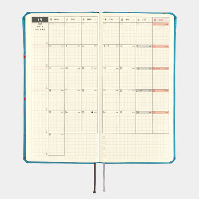 Hobonichi Techo 2025 Weeks MEGA - Bow & Tie: Cherry (English)