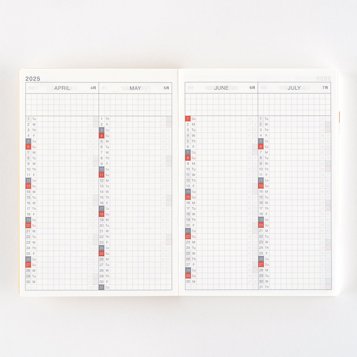 Hobonichi Techo 2025 Original Book, A6 (English)