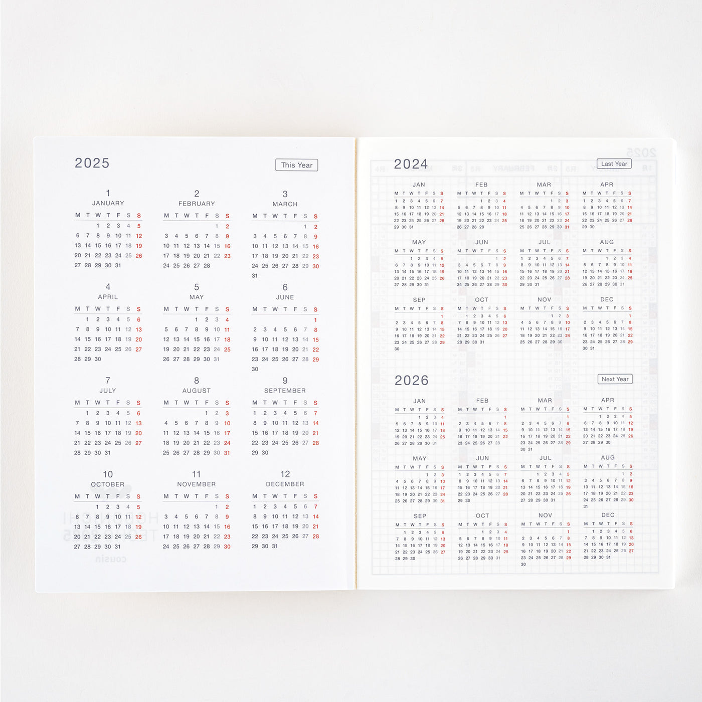 Hobonichi Techo 2025 Cousin, A5 (English)