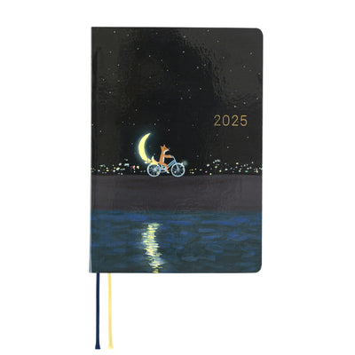 Hobonichi Techo 2025 HON, A6 - Hiroko Kubota: Crescent Moon Delivery (English)