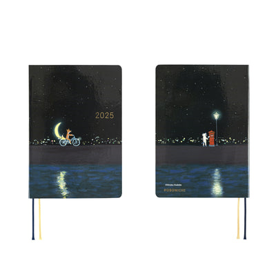 Hobonichi Techo 2025 HON, A6 - Hiroko Kubota: Crescent Moon Delivery (English)