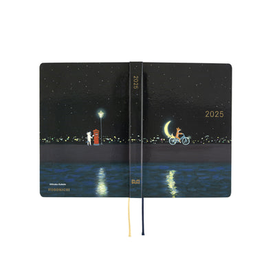 Hobonichi Techo 2025 HON, A6 - Hiroko Kubota: Crescent Moon Delivery (English)