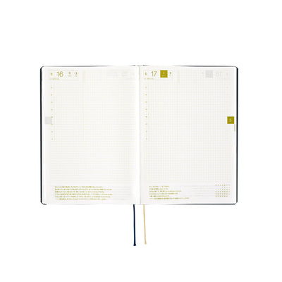 Hobonichi Techo 2025 HON, A5 - Slash, Navy (English)