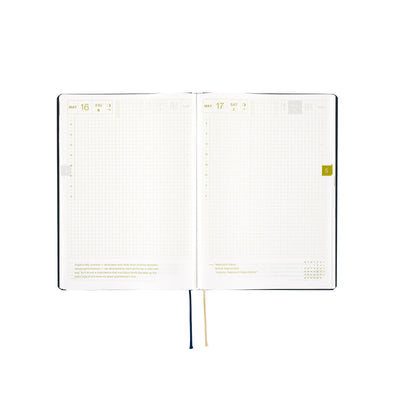 Hobonichi Techo 2025 HON, A5 - Slash, Navy (English)