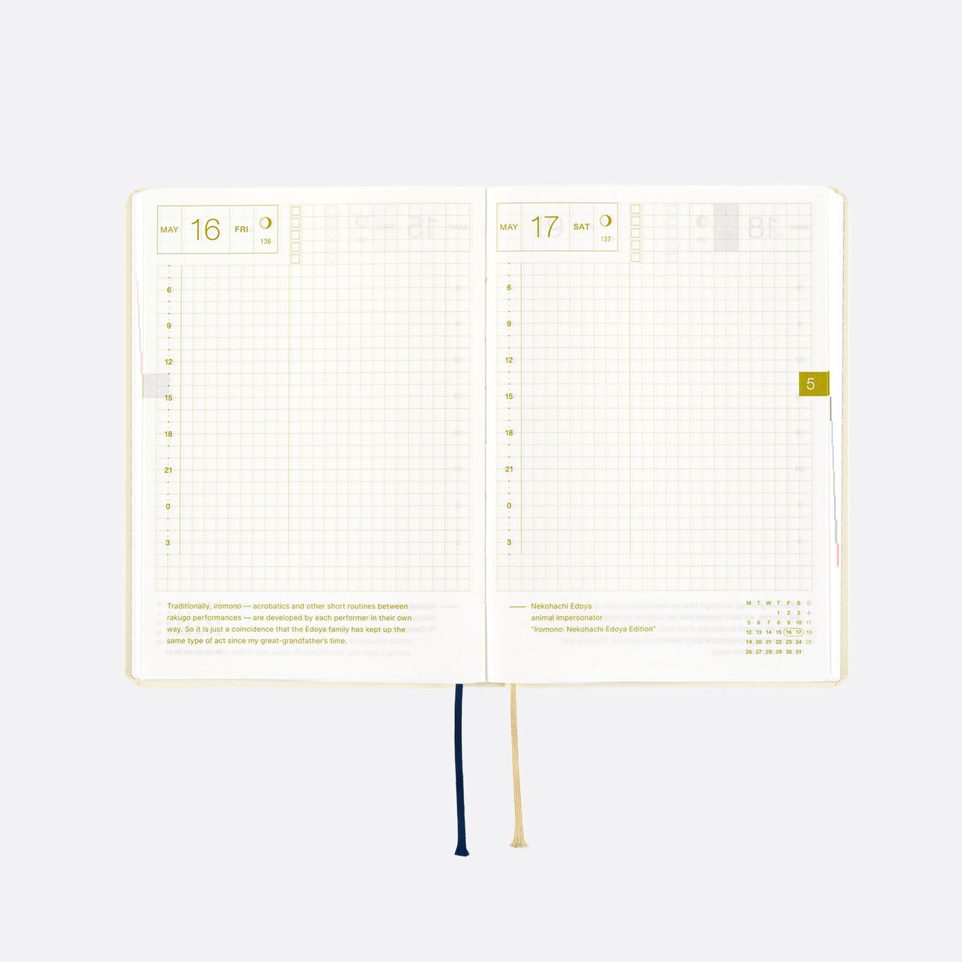 Hobonichi Techo 2025 HON, A6 - Slash: Ivory (English)