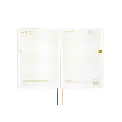 Hobonichi Techo 2025 HON, A5 - Slash : Ivoire (anglais)