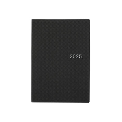 Hobonichi Techo 2025 HON, A6 - Paper Series: Black Gingham