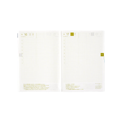 Hobonichi Techo 2025 HON, A5 - Paper Series: Black Gingham