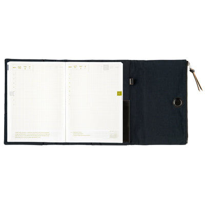 Hobonichi Techo 2025 Funda para primos, A5 - Tragen: Negro