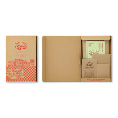 Traveler's Company Regular Notebook Boxed Set, Travelers Diner - Camel