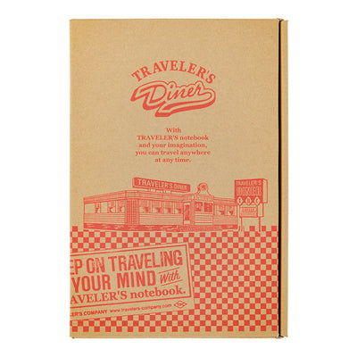 Traveler's Company Regular Notebook Boxed Set, Travelers Diner - Camel