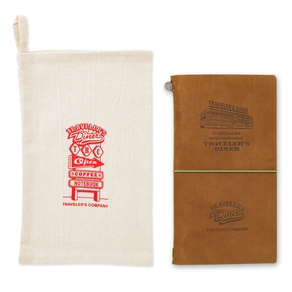 Traveler's Company Regular Notebook Boxed Set, Travelers Diner - Camel