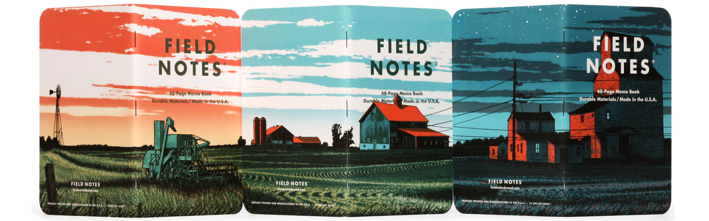 Cuadernos Field Notes Heartland Grid, paquete de 3