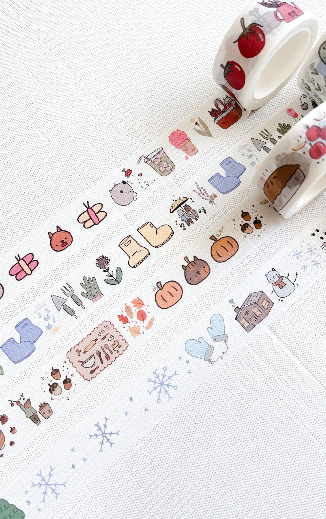 Kuboandlucy x Dana Ate Oatmeal Four Seasons Washi Tape - Summer