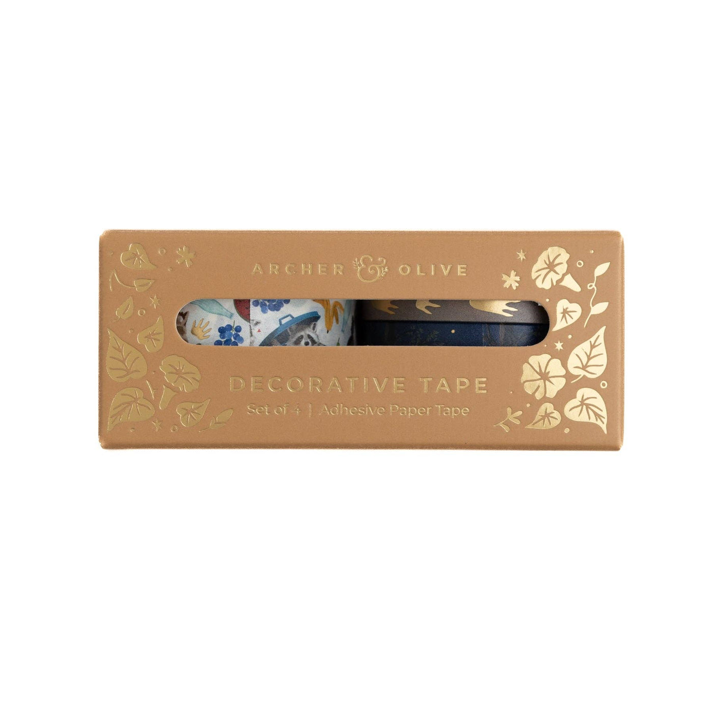 Juego de cintas washi Archer y Olive, mapache radiante