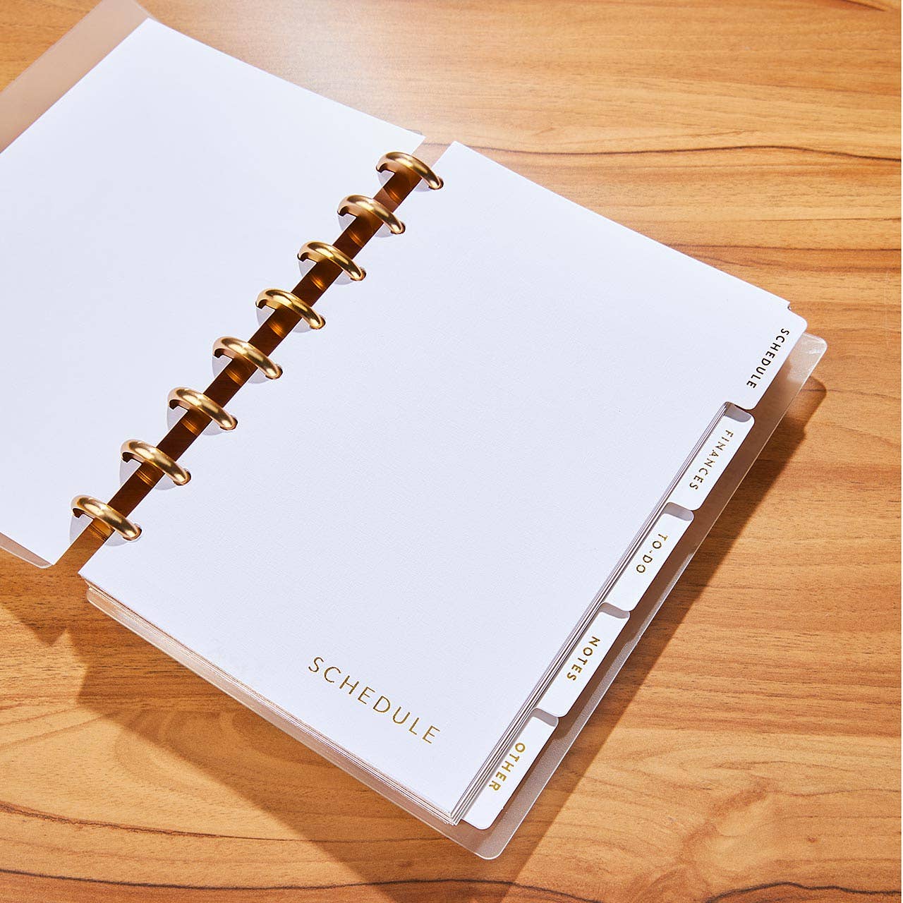 Levenger Circa Life Works Discbound Notebook Dividers, Letter - White