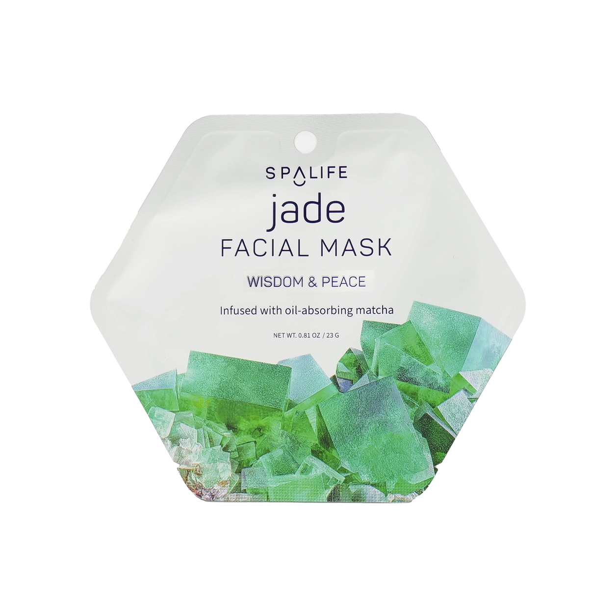 Mascarilla facial hidratante inspirada en el jade con matcha