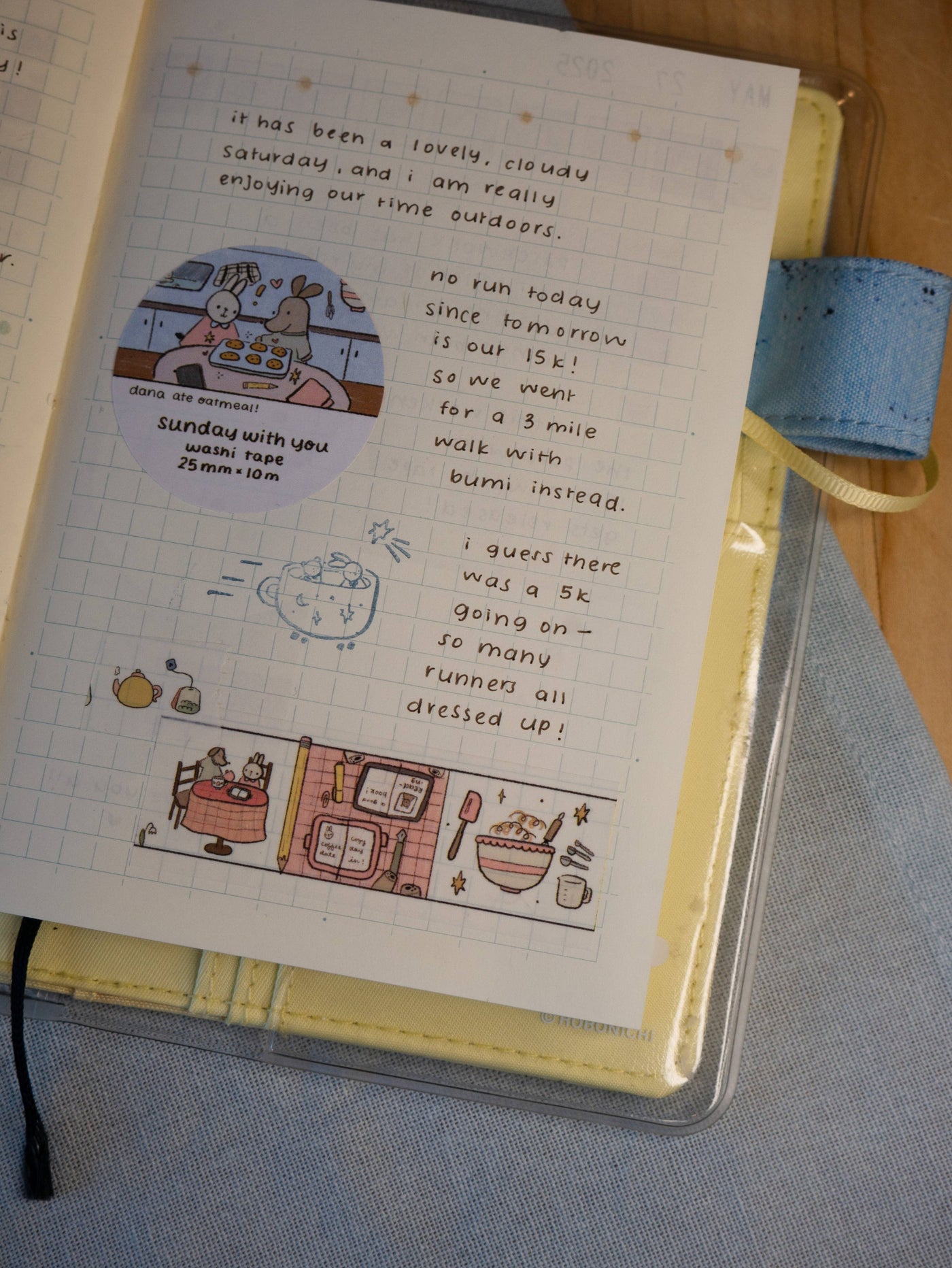 Dana Ate Oatmeal! Sunday With You Washi Tape