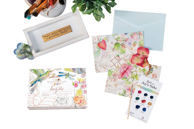 Watercolor Cards with Foil Touches