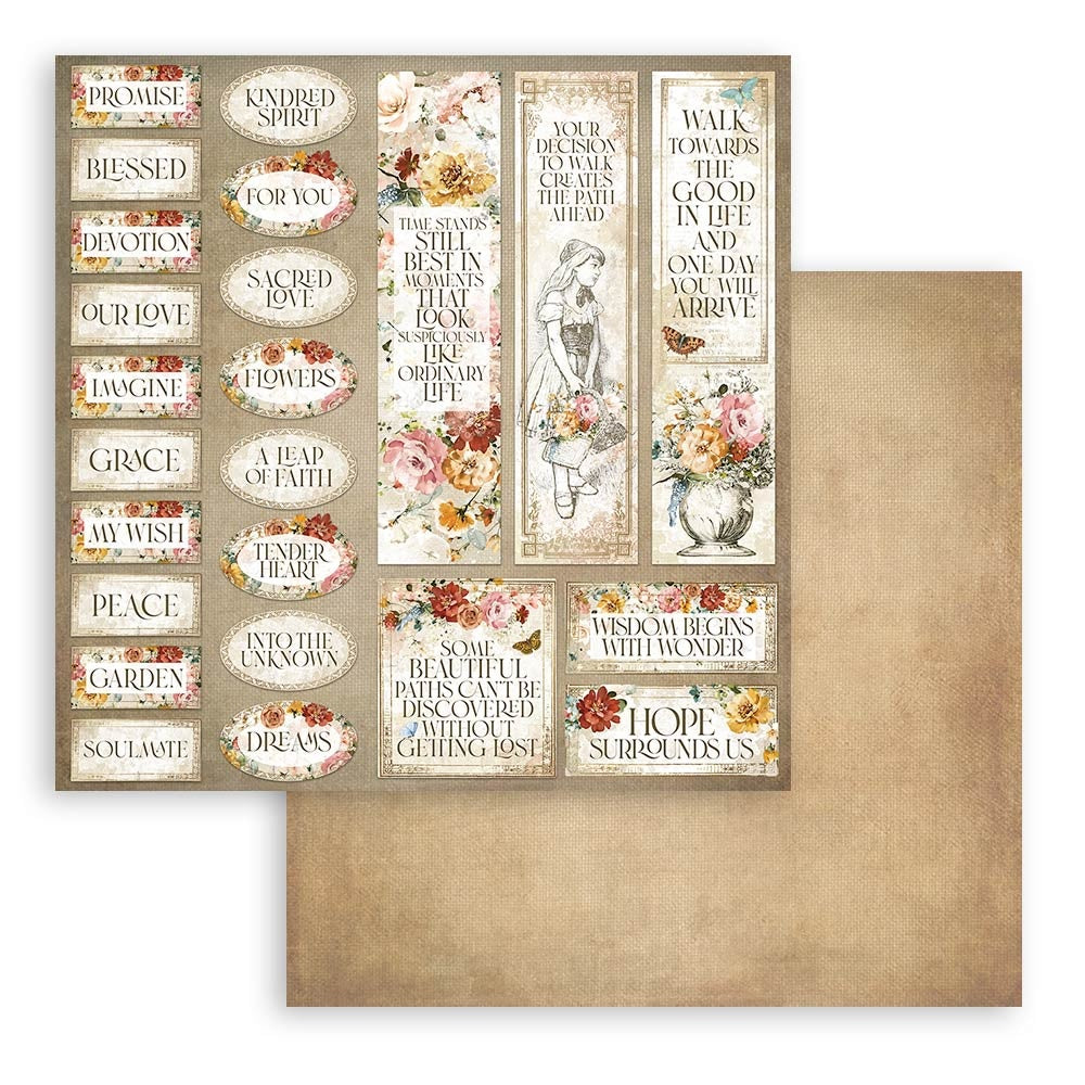 Stamperia Scrapbook Paper Pad, 6"x6", 10pk - Garden Of Promises