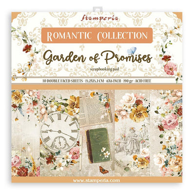 Stamperia Scrapbook Paper Pad, 6"x6", 10pk - Garden Of Promises