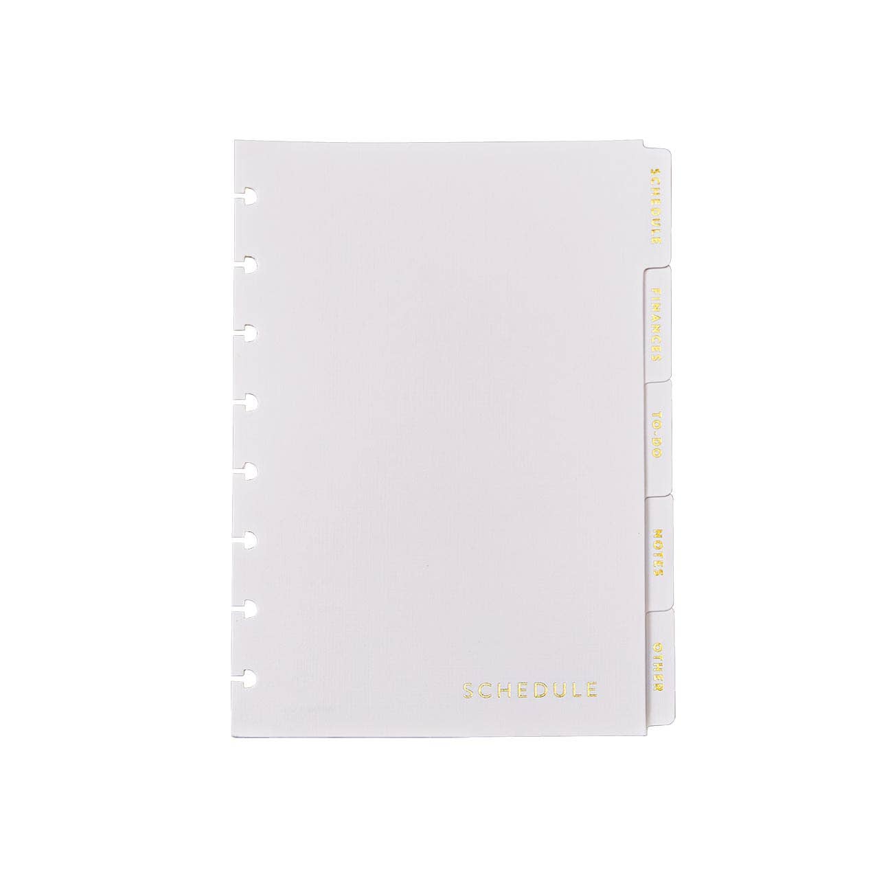 Levenger Circa Life Works Discbound Notebook Dividers, Letter - White