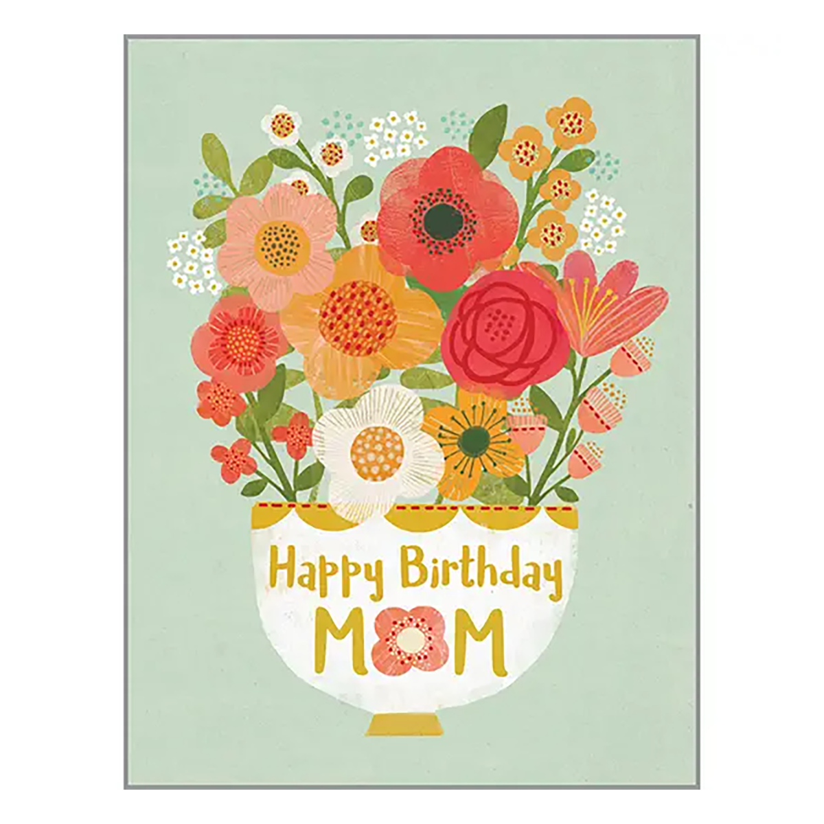Flowers for Mom Birthday Card