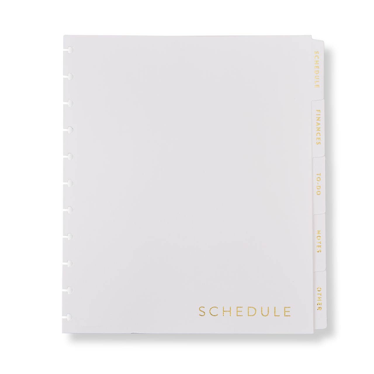 Levenger Circa Life Works Discbound Notebook Dividers, Letter - White