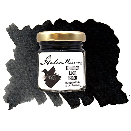 Anderillium Fountain Pen Ink, 1.5 oz - Common Loon Black