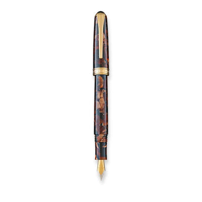 Levenger True Writer Classic Golden Dark Tortoise Fountain Pen