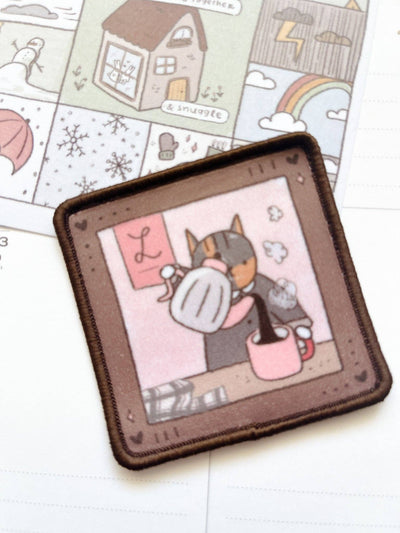 Kuboandlucy X Dana Ate Oatmeal Barista Lucy Adhesive Patch at Lighthouse Paper Co. in Melbourne, FL, Image 2