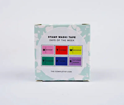 Primary Days of the Week Stamp Washi Tape