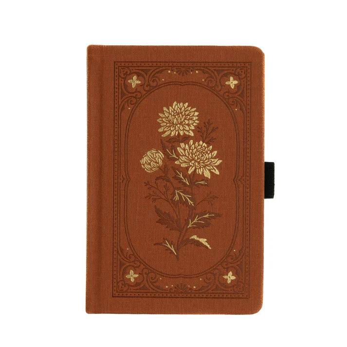 Archer & Olive Chrysanthemum Notebook, Pocket Size - Dot Grid