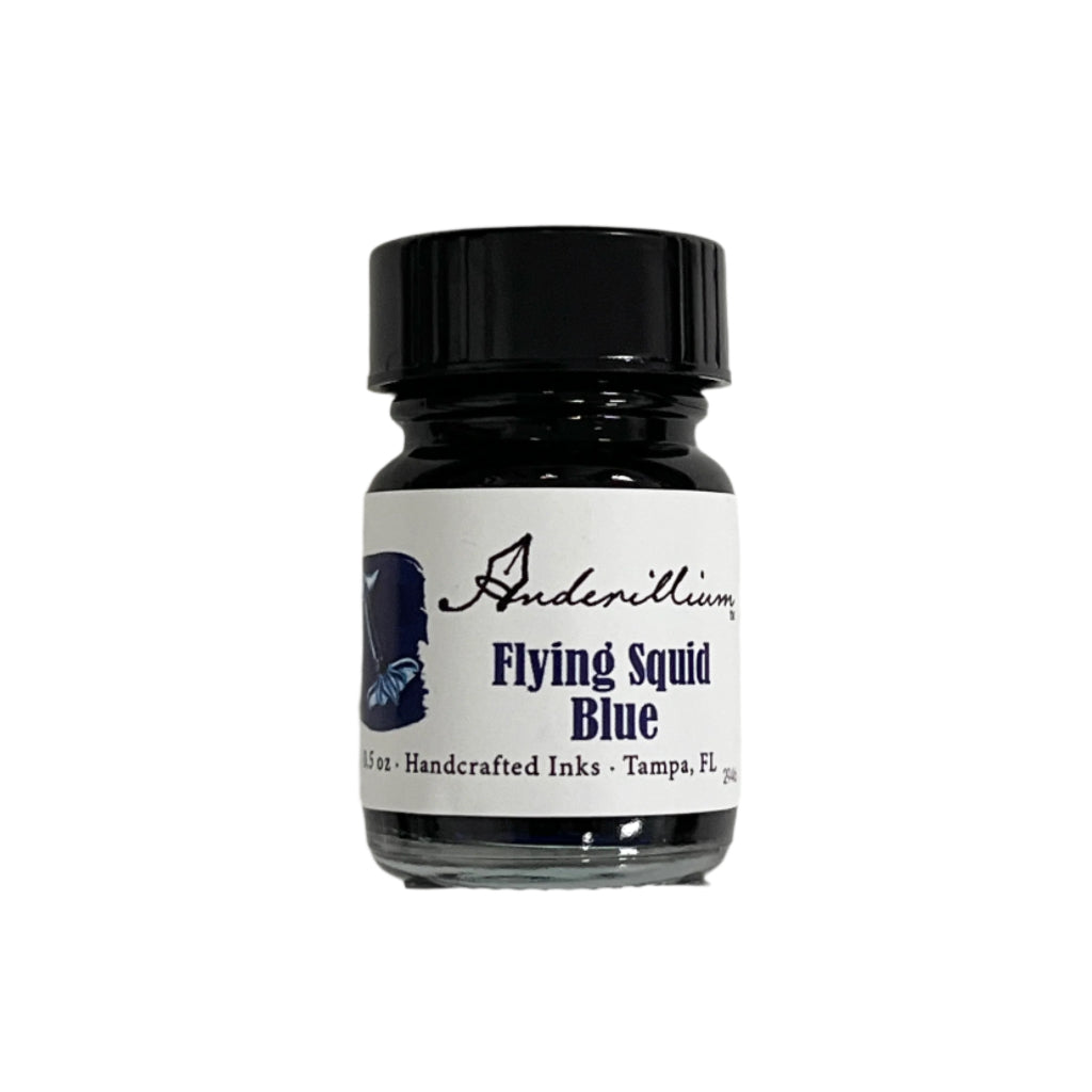 Anderillium Fountain Pen Ink, Flying Squid Blue
