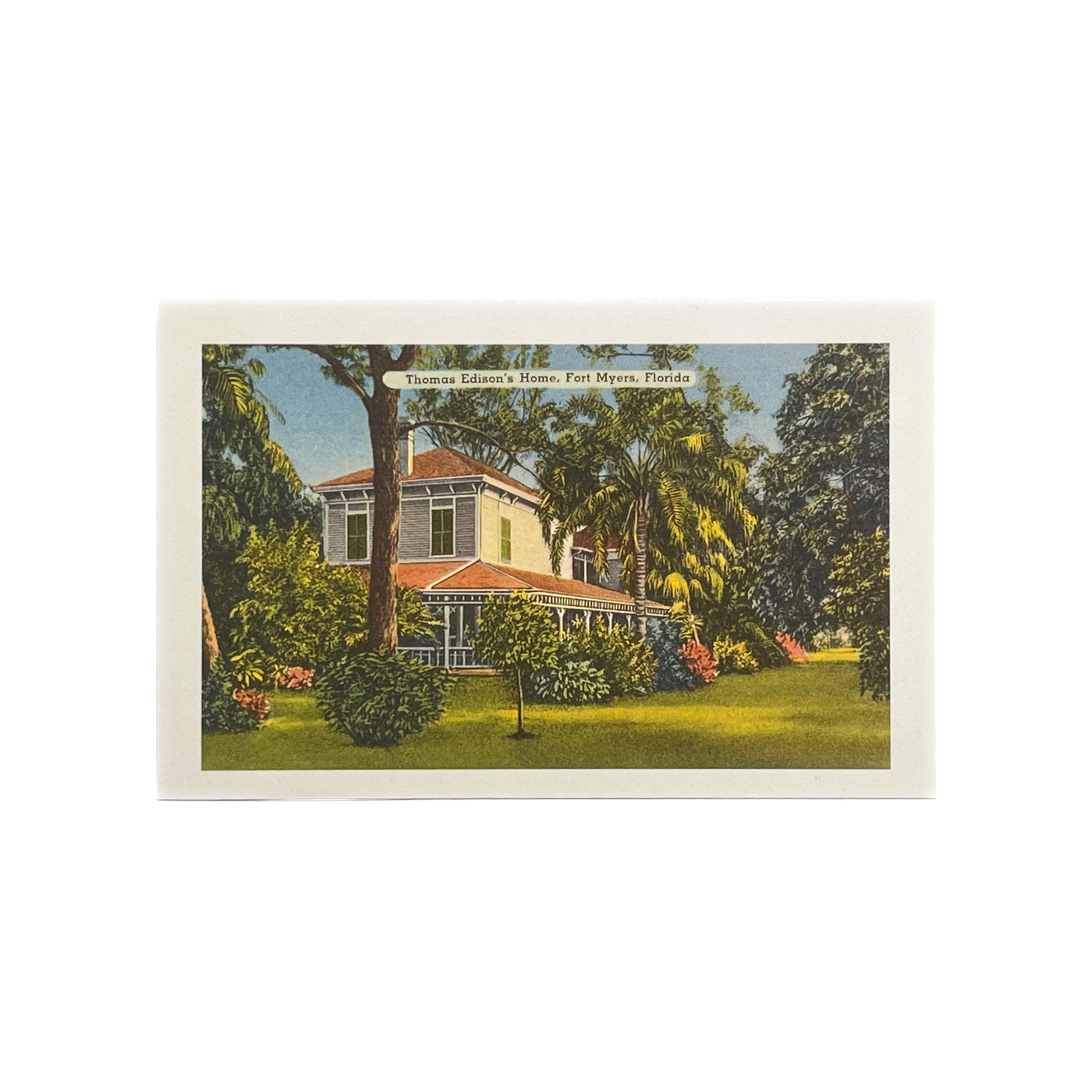 Vintage Image, Postcard - Edison Home, Ft. Myers, Florida