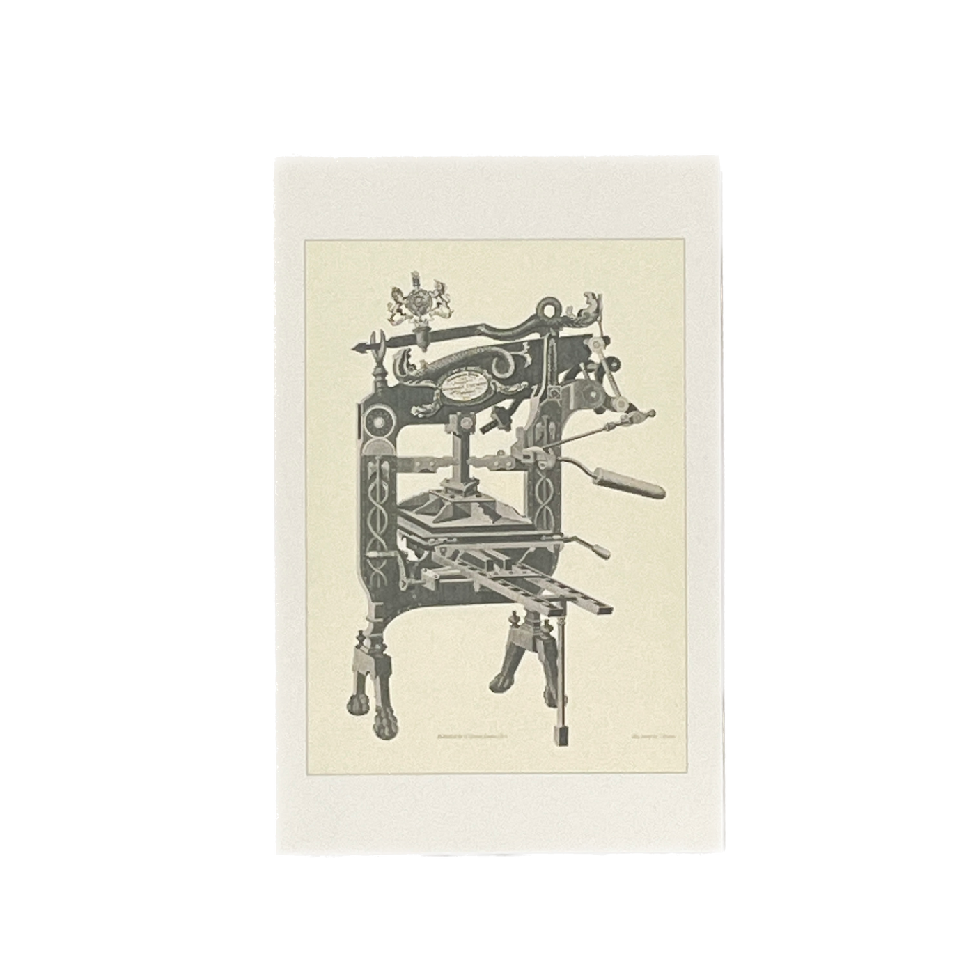 Vintage Image Postcard - Old Printing Press