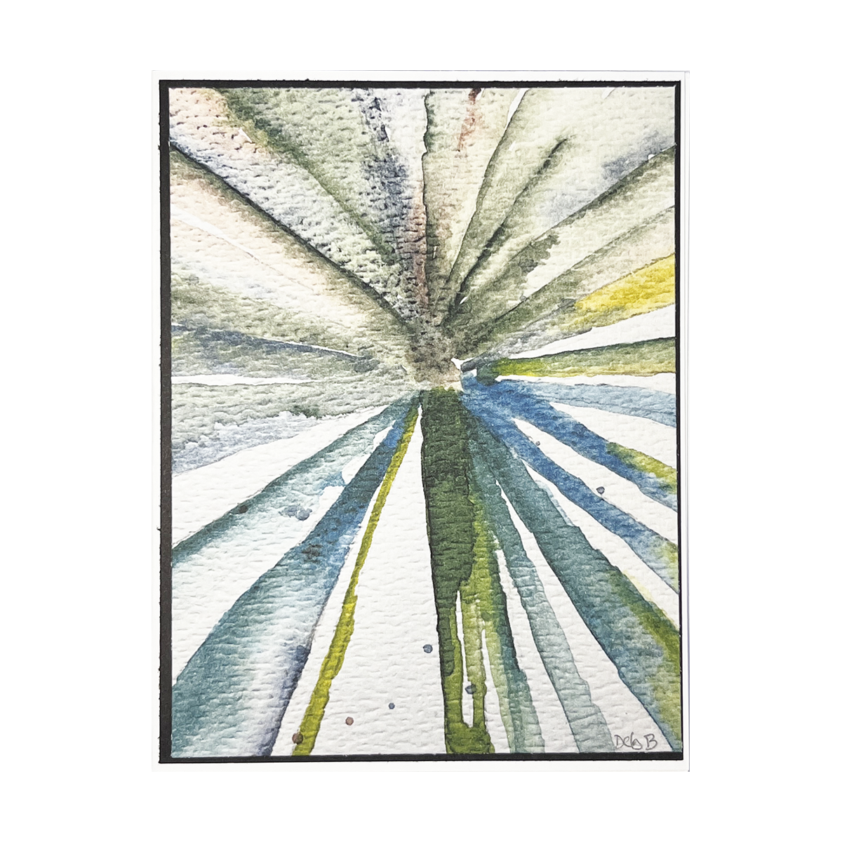 Palm Tree Watercolor Greeting Card