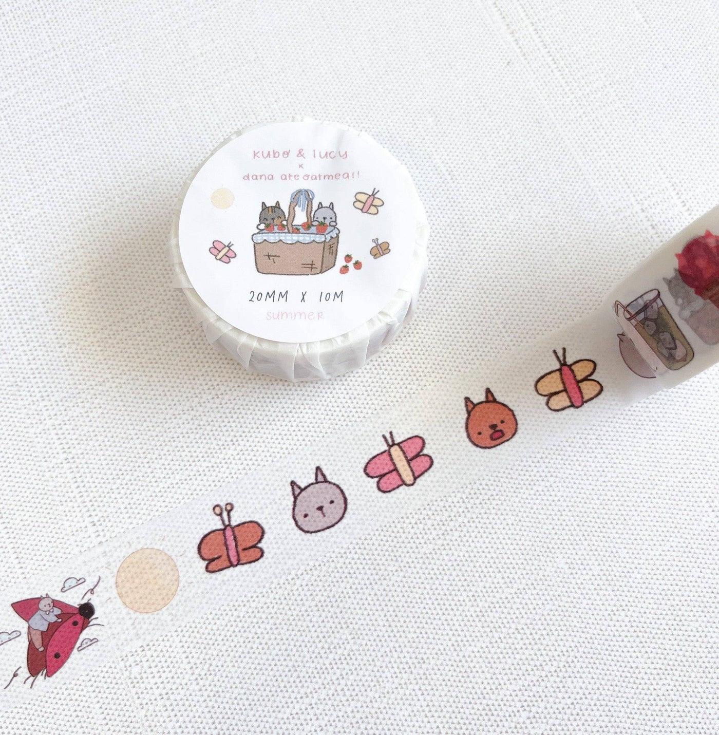 Kuboandlucy x Dana Ate Oatmeal Four Seasons Washi Tape - Summer