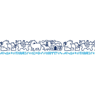 Plus Mini Deco Stamp Roller, Polar Bears