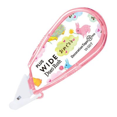 Cinta adhesiva decorativa Plus, ancha - Rabbit Congrats
