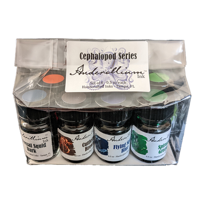 Anderillium 8 Ink Sample Set, Cephalopod Series